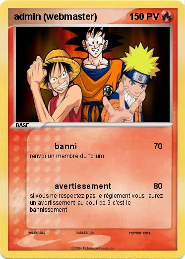 Pokemon admin (webmaster)
