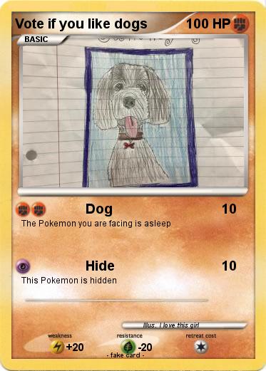 Pokemon Vote if you like dogs
