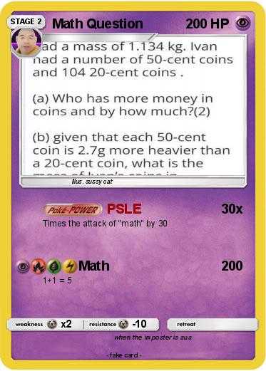 Pokemon Math Question