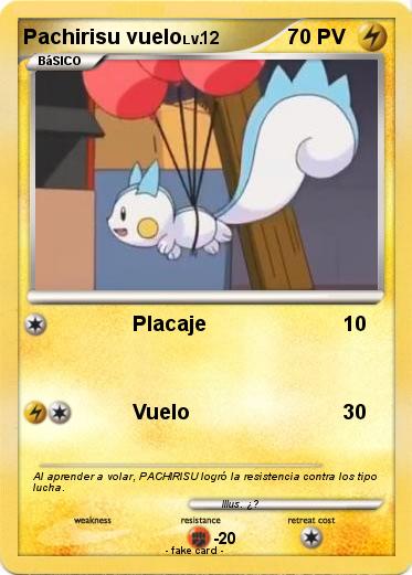 Pokemon Pachirisu vuelo