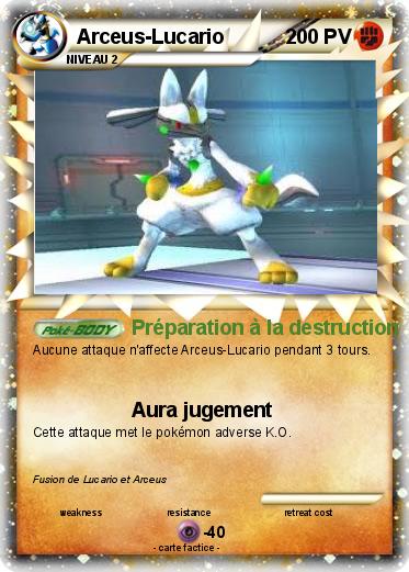 Pokemon Arceus-Lucario