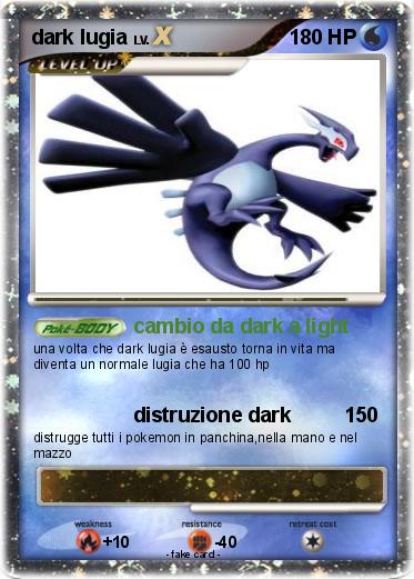 Pokemon dark lugia
