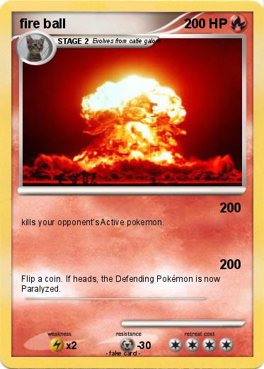 Pokemon fire ball