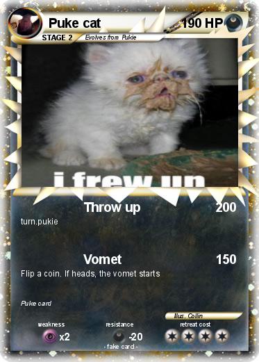 Pokemon Puke cat
