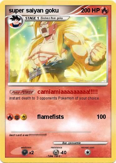 Pokemon super saiyan goku