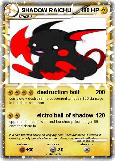 Pokemon SHADOW RAICHU