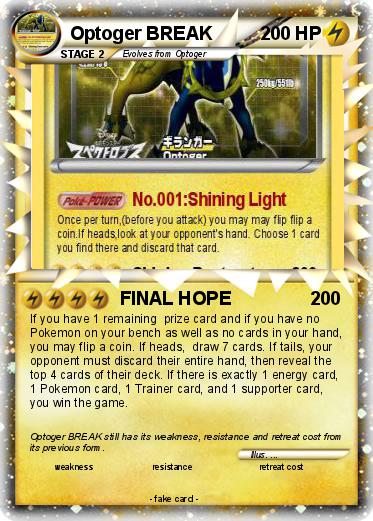 Pokemon Optoger BREAK
