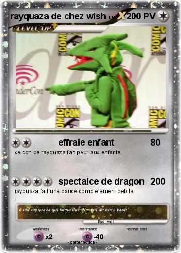 Pokemon rayquaza de chez wish