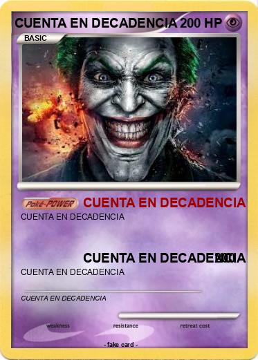 Pokemon CUENTA EN DECADENCIA