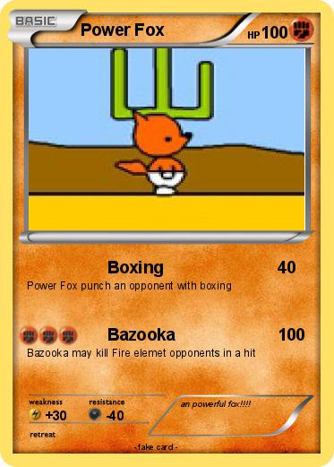 Pokemon Power Fox