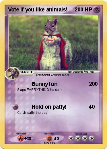 Pokemon Vote if you like animals!