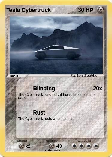 Pokemon Tesla Cybertruck