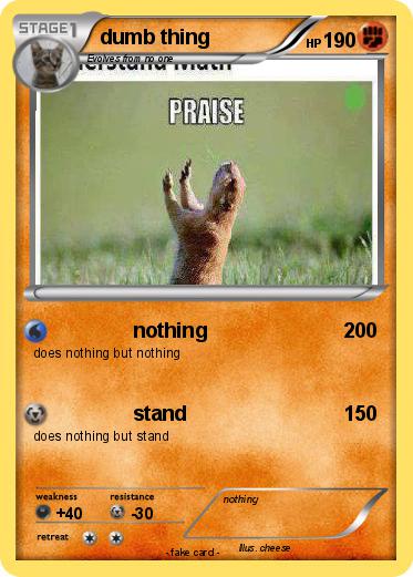 Pokemon dumb thing