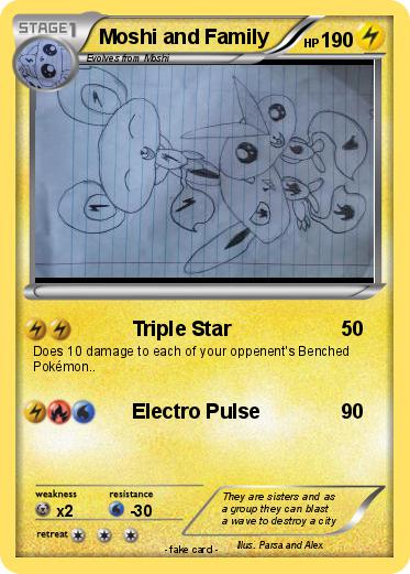 Pokemon Moshi and Family