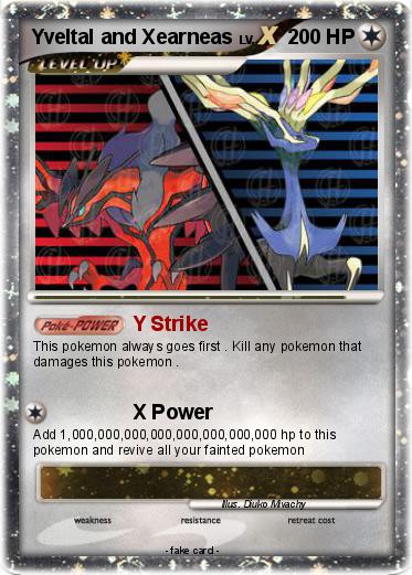 Pokemon Yveltal and Xearneas