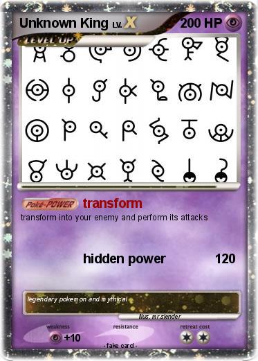 Pokemon Unknown King