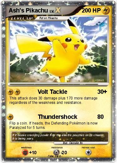Pokemon Ash's Pikachu