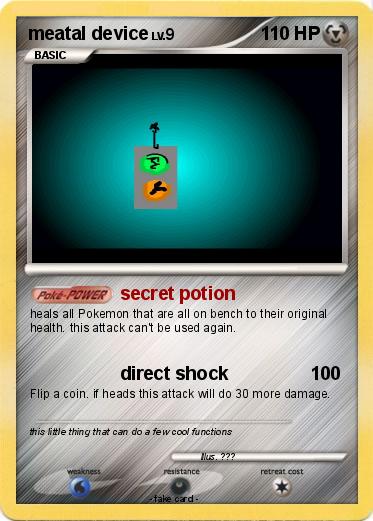 Pokemon meatal device