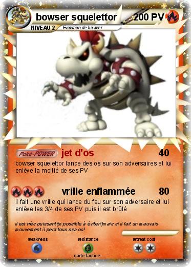 Pokemon bowser squelettor