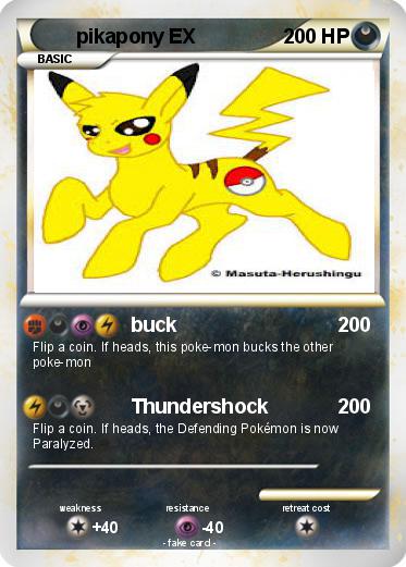 Pokemon pikapony EX
