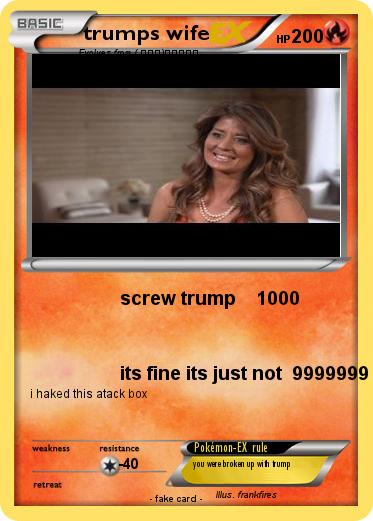 Pokemon trumps wife