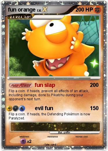 Pokemon fun orange