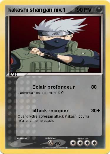 Pokemon kakashi sharigan niv.1