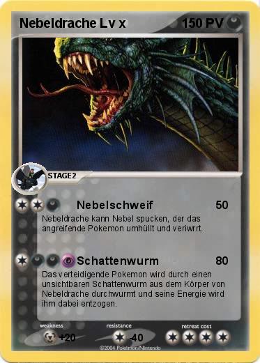 Pokemon Nebeldrache Lv x