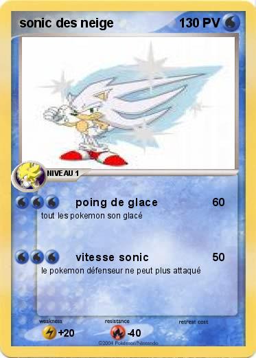 Pokemon sonic des neige