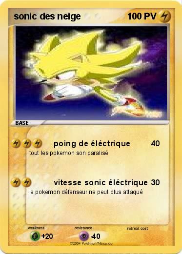 Pokemon sonic des neige