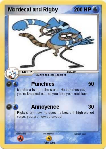 Pokemon Mordecai and Rigby