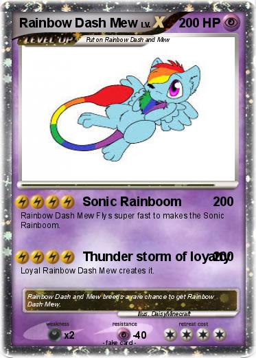 Pokemon Rainbow Dash Mew