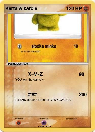 Pokemon Karta w karcie
