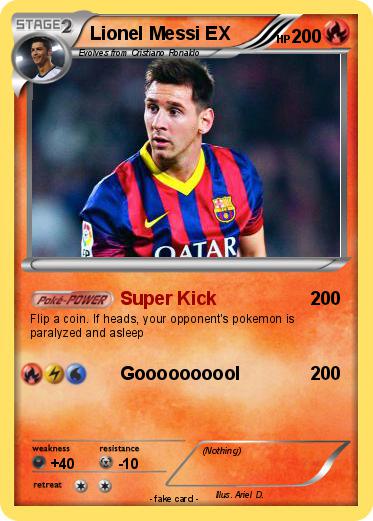 Pokemon Lionel Messi EX