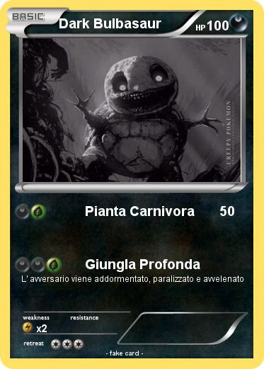 Pokemon Dark Bulbasaur