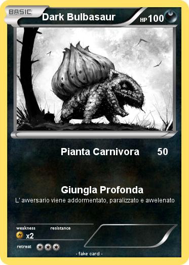 Pokemon Dark Bulbasaur