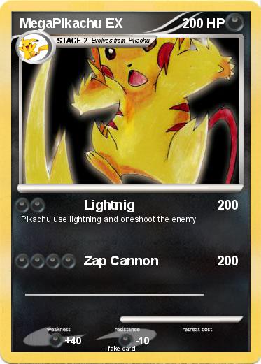 Pokemon MegaPikachu EX