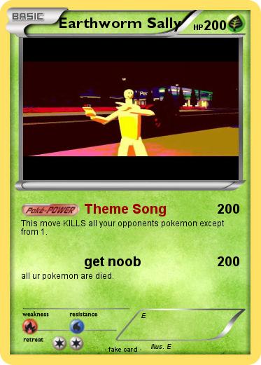 Pokemon Earthworm Sally