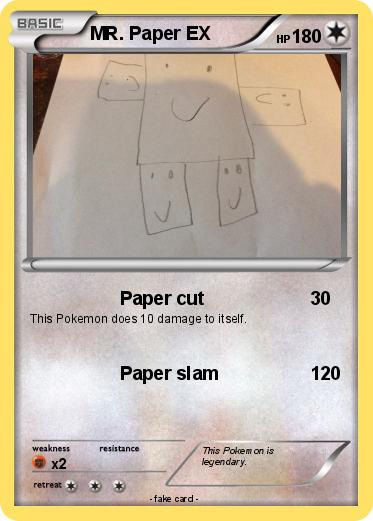 Pokemon MR. Paper EX