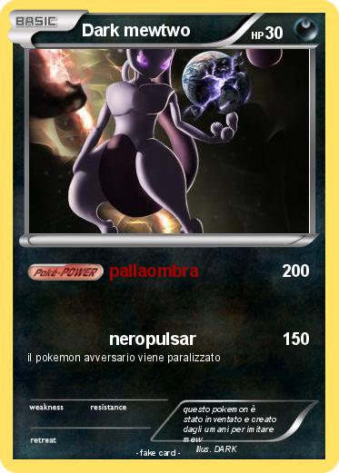Pokemon Dark mewtwo