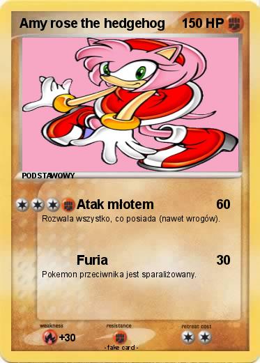 Pokemon Amy rose the hedgehog