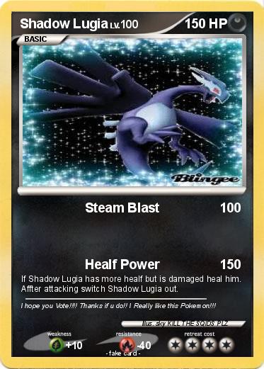 Pokemon Shadow Lugia
