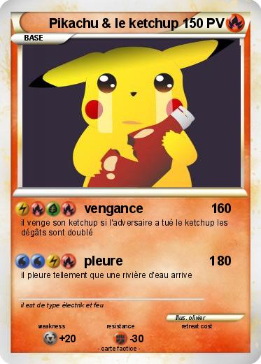 Pokemon Pikachu & le ketchup