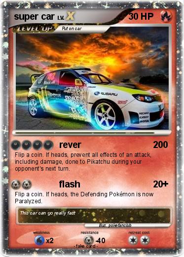 Pokemon super car
