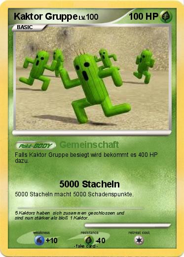 Pokemon Kaktor Gruppe