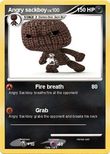 Pokemon Angry sackboy