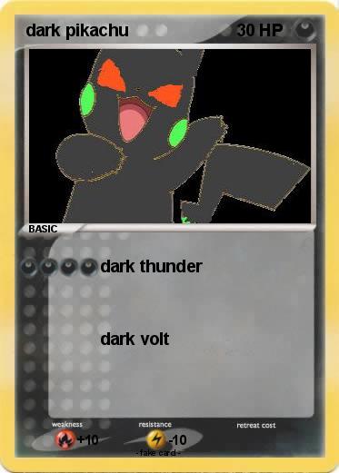 Pokemon dark pikachu