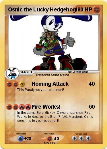 Pokemon Osnic the Lucky Hedgehog