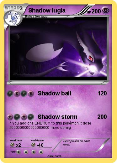 Pokemon Shadow lugia