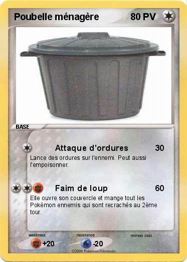Pokemon Poubelle ménagère